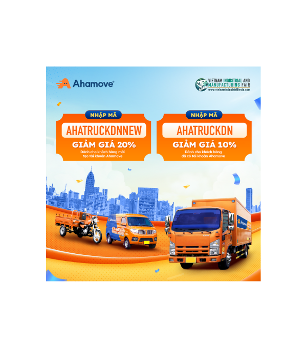 AHAMOVE – ĐỐI TÁC VẬN CHUYỂN CHÍNH THỨC CỦA TRIỂN LÃM VIMF BẮC NINH 2025